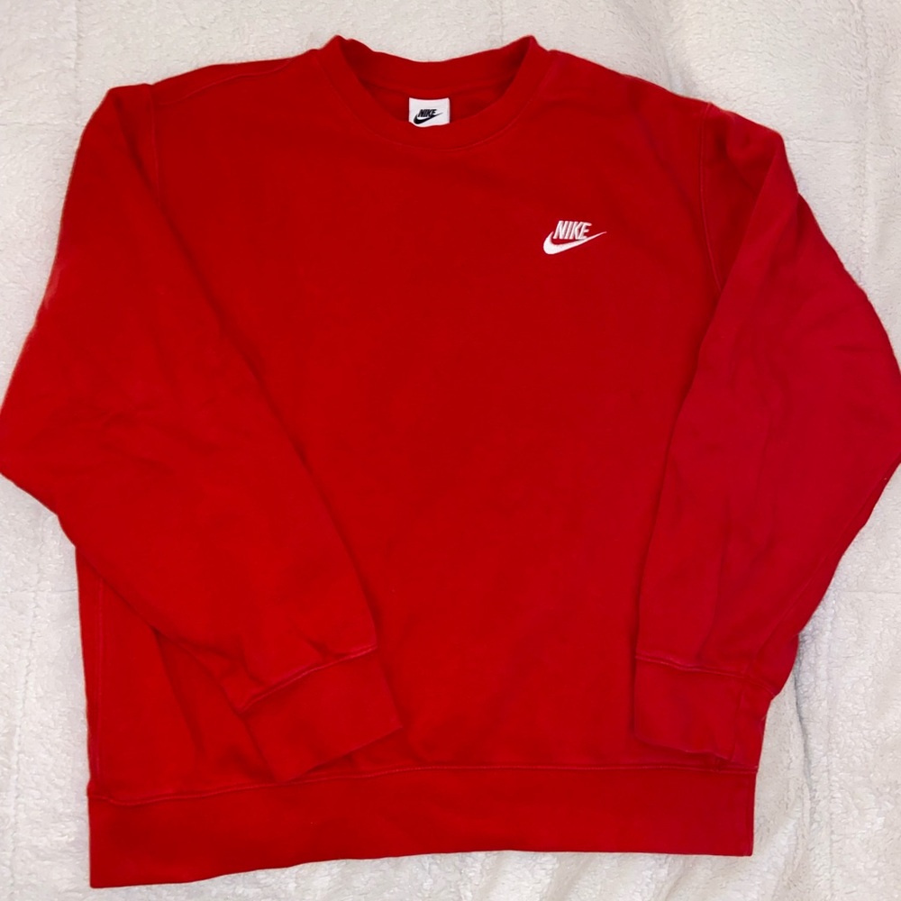 Red Nike Crewneck